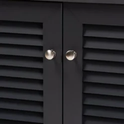 Shelf Wood Shoe Storage Cabinet Coolidge Finished Dark Gray - Baxton Studio -Baxton Studio Store GUEST 32afc2fd 7a86 4234 a444 14d2cc48de5d