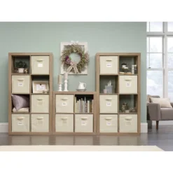 Stow Away 8 Cube Organizer Lintel Oak - Sauder -Baxton Studio Store GUEST 3381cccd 39a0 43ea 8909 d35eab44fb7a