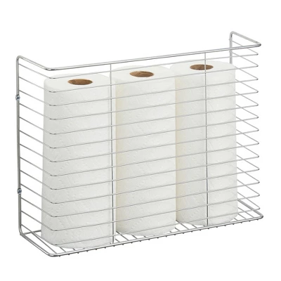 MDesign Metal Wall Mount Magazine Holder, Storage Organizer Rack 5 MDesign Metal Wall Mount Magazine Holder, Storage Organizer Rack - Image 3