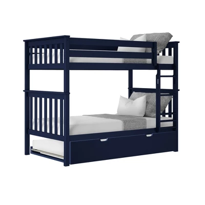 Max & Lily Twin Over Twin Bunk Bed With Trundle 8 Max & Lily Twin Over Twin Bunk Bed With Trundle - Image 6