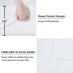 Trinity 300 Thread Count Rayon From Bamboo Sheet Set, Cooling Bed Sheets With 16" Deep Pocke -Baxton Studio Store GUEST 351abcd1 6954 4e6d 83c7 1ca60789a6fa