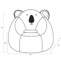 Koala Kids' Bean Bag Chair - Pillowfort™ -Baxton Studio Store GUEST 3688780a 0be5 40a4 b824 d6f306089e25
