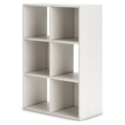35.43" Aprilyn Six Cube Organizer White - Signature Design By Ashley 5 35.43" Aprilyn Six Cube Organizer White - Signature Design By Ashley - Image 3