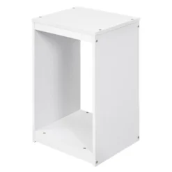 Loft Bed With Multi-Function Storage Table, LED Lights, Bedside Tray And Charging Station, White - ModernLuxe -Baxton Studio Store GUEST 3884ece6 3c49 40d5 8518 05ccb1a7fa3c