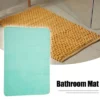Unique Bargains Solid Color Pattern Bathroom Rugs Polyester Bath Mat Machine Washable Green 80x50cm -Baxton Studio Store GUEST 3907c1b5 6f1e 4be5 9c36 43e56f16c88e