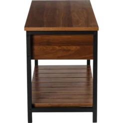 Honey-Can-Do Shoe Storage Bench Walnut -Baxton Studio Store GUEST 3b770d18 fcec 4c5d bb6e cbb67b8d481f
