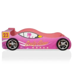 Twin Naglin Racing Car Bed With Led Headlight Pink - HOMES: Inside + Out -Baxton Studio Store GUEST 3cf10e4f b355 43f0 87c1 cad38928bbb4