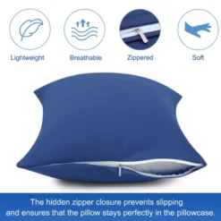 PiccoCasa Cotton Pillow Cover Cases Zippered Pillowcases 2 Pcs -Baxton Studio Store GUEST 3d665a63 a5c9 4304 a78e 9b72861bc127