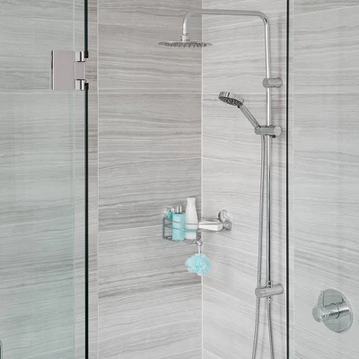 Stick N Lock Plus Kroma Combo Shower Basket Chrome - Better Living Products 5 Stick N Lock Plus Kroma Combo Shower Basket Chrome - Better Living Products - Image 3