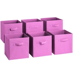 Sorbus 11 Inch Cube Storage Organizer Bins - 6 Pack -Baxton Studio Store GUEST 3dfaefd1 2124 440e 85f0 cfea1885c27f