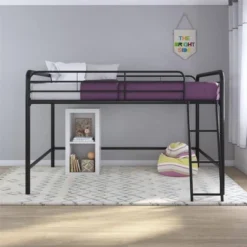Full Adeline Junior Metal Loft Bed - Room & Joy -Baxton Studio Store GUEST 3fa35e56 2878 43c9 a774 7df432784114