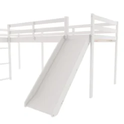 L-Shaped Twin Size Loft Bed With Ladder And Slide - ModernLuxe 16 L-Shaped Twin Size Loft Bed With Ladder And Slide - ModernLuxe -Baxton Studio Store GUEST 406fd696 dbb2 49ae a007 8c8ae09e1e78