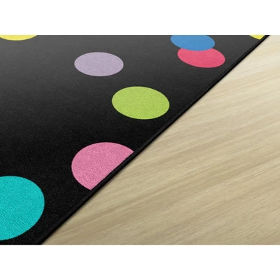 Flagship Carpets Just Teach Rainbow Polka Dots Area Rug 6 Flagship Carpets Just Teach Rainbow Polka Dots Area Rug - Image 4