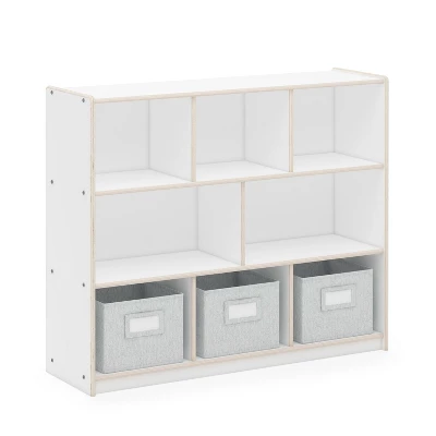 Guidecraft EdQ 3-Shelf 8-Compartment Storage - 36" 6 Guidecraft EdQ 3-Shelf 8-Compartment Storage - 36" - Image 4