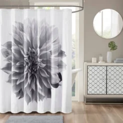 72"x72" Bridget Cotton Percale Shower Curtain -Baxton Studio Store GUEST 4569809c c41f 4e09 9a6d 3e895f47434e