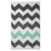 Microfiber Rectangular Chevron Rug Gray/Teal - IDESIGN -Baxton Studio Store GUEST 457f3865 8f23 4821 9818 739bcfc13cd4