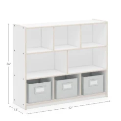 Guidecraft EdQ 3-Shelf 8-Compartment Storage - 36" 9 Guidecraft EdQ 3-Shelf 8-Compartment Storage - 36" -Baxton Studio Store GUEST 459d609e 679b 4a16 a667 904ef83836b2