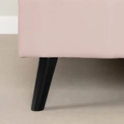 Maliza Upholstered Complete Platform Bed Pale Pink - South Shore -Baxton Studio Store GUEST 46aee8c1 9832 4f0f 84d3 9a0fc719781b