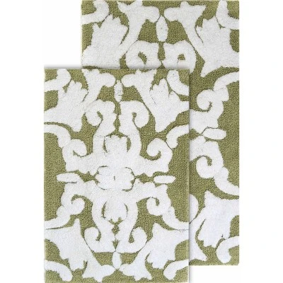 2pc Iron Gate Floral Bath Mat Set - Chesapeake 7 2pc Iron Gate Floral Bath Mat Set - Chesapeake - Image 5