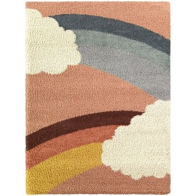 5'3"x7' Bella Rainbow Cloud Shag Kids' Rug - Balta Rugs 7 5'3"x7' Bella Rainbow Cloud Shag Kids' Rug - Balta Rugs - Image 5