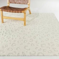 Simone Leopard Print High-Low Kids' Rug Cream - Balta Rugs -Baxton Studio Store GUEST 479a54a1 7e06 4ce1 8d2d b70145497031
