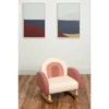 Upholstered Rocking Chair Pink/White - Gift Mark -Baxton Studio Store GUEST 480402fa 0a58 4277 88c8 f01c068f08dd