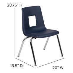 Flash Furniture Advantage Student Stack School Chair - 16-inch -Baxton Studio Store GUEST 49476135 9666 46f0 a5ad 025710ea9980