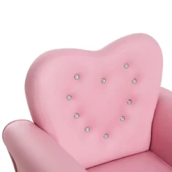 Qaba Kids Sofa Toddler Tufted Upholstered Sofa Chair Princess Couch Furniture With Diamond Decoration For Preschool Child, Pink 8 Qaba Kids Sofa Toddler Tufted Upholstered Sofa Chair Princess Couch Furniture With Diamond Decoration For Preschool Child, Pink -Baxton Studio Store GUEST 4b9325ca 8488 4118 bb7c 6e295e8d8a0f