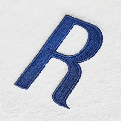 Juvale 3 Piece Letter R Monogrammed Bath Towels Set, White Cotton Bath Towel, Hand Towel, And Washcloth W Blue Embroidered Initial R For Wedding Gift 5 Juvale 3 Piece Letter R Monogrammed Bath Towels Set, White Cotton Bath Towel, Hand Towel, And Washcloth W Blue Embroidered Initial R For Wedding Gift - Image 3