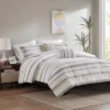 Madison Park 5pc Cove Clipped Jacquard Comforter Set White/Assorted Beiges -Baxton Studio Store GUEST 4d314d0a 4df3 4e76 a2b8 c61893f29e5d