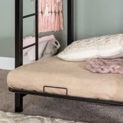 Twin Over Futon Analise Metal Bunk Bed Black - Saracina Home -Baxton Studio Store GUEST 4db845de 3eb4 4634 9541 19c0829da1dc