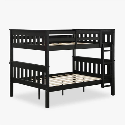 Full Over Full Petty Wood Bunk Bed With USB Port - Room & Joy 3 Full Over Full Petty Wood Bunk Bed With USB Port - Room & Joy