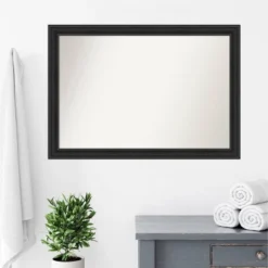 40" X 28" Non-Beveled Shipwreck Black Narrow Bathroom Wall Mirror - Amanti Art 17 40" X 28" Non-Beveled Shipwreck Black Narrow Bathroom Wall Mirror - Amanti Art -Baxton Studio Store GUEST 4ddd0ca2 04fe 4adb b104 c1a4f68cc4ae