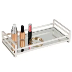 Flat Wire Over The Tank Vanity Tray White - Home Details