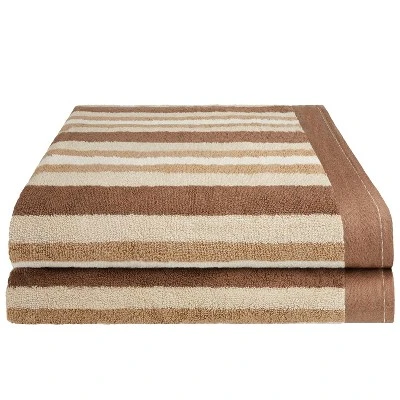 Cotton Modern Stripe 2-Piece Bath Sheet Set By Blue Nile Mills 10 Cotton Modern Stripe 2-Piece Bath Sheet Set By Blue Nile Mills - Image 8