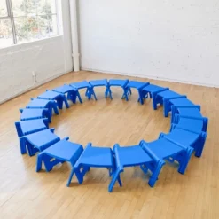 ECR4Kids Linking Stools, Children's Stackable Seat, Portable Floor Table, 4-Piece -Baxton Studio Store GUEST 4ee9a4ba e677 4be2 ba75 243aef49e562