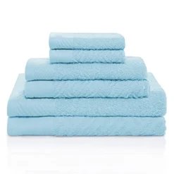 Basketweave Jacquard Cotton Modern Absorbent 6-Piece Towel Set By Blue Nile Mills 24 Basketweave Jacquard Cotton Modern Absorbent 6-Piece Towel Set By Blue Nile Mills -Baxton Studio Store GUEST 5004d3b1 960d 432f b0d5 f8dada5cb304