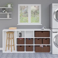 3pc Tessa Woven Rope 2 Small And 1 Large Basket Set Walnut - Winsome -Baxton Studio Store GUEST 502334ee 0e74 4223 8178 6bd92659f990