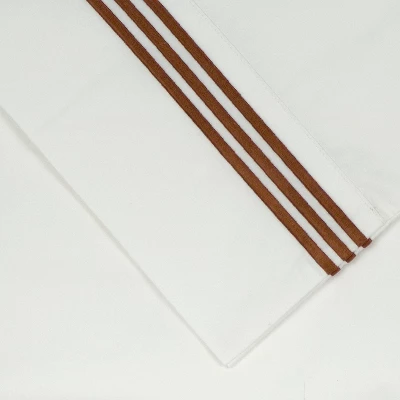 Pointehaven 300 Thread Count Deep Pocket Long Staple Cotton Embroidered Oversized Sheet Set 5 Pointehaven 300 Thread Count Deep Pocket Long Staple Cotton Embroidered Oversized Sheet Set - Image 3