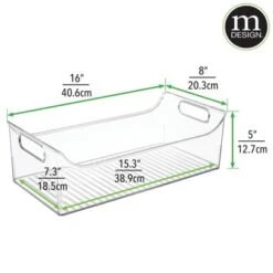 MDesign Plastic Storage Organizer Bin For Child/Kids Items, 2 Pack - Sea Blue -Baxton Studio Store GUEST 526f3933 d467 4a1c 9930 cc53eb610772