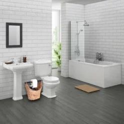 Vintiquewise Rustic Water Hyacinth Vanity Bathroom Set, Set Of 4 - Magazine Basket, Tissue Roll Holder, Tissue Box Cover, And Wastebasket -Baxton Studio Store GUEST 52a3cf6f 445e 4ae9 bd2d f6cb24353f8a