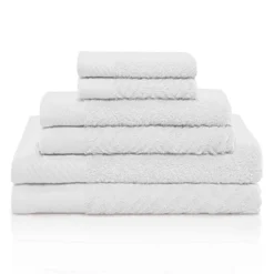 Basketweave Jacquard Cotton Modern Absorbent 6-Piece Towel Set By Blue Nile Mills 25 Basketweave Jacquard Cotton Modern Absorbent 6-Piece Towel Set By Blue Nile Mills -Baxton Studio Store GUEST 52b99c67 541d 491a ad42 938c57824051