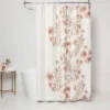 Blooms Flat Weave Shower Curtain Coral - Threshold™ -Baxton Studio Store GUEST 53008e0c 3d48 4b34 af4e 7619a9d938f5
