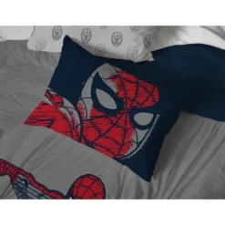 Saturday Park Marvel Spiderman Web Stripe 100% Organic Cotton Bed Set -Baxton Studio Store GUEST 53c87c8e bff3 4dbb 9ced 7d3f15b64429