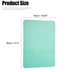 Unique Bargains Solid Color Pattern Bathroom Rugs Polyester Bath Mat Machine Washable Green 80x50cm -Baxton Studio Store GUEST 53dc8fec 5a15 4d63 8cd3 450b0378dadf