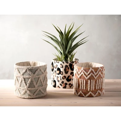 Haven Geo Tufted Decorative Basket 5 Haven Geo Tufted Decorative Basket - Image 3