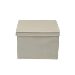Household Essentials Set Of 2 Square Storage Boxes With Lids Cream Linen 11 Household Essentials Set Of 2 Square Storage Boxes With Lids Cream Linen -Baxton Studio Store GUEST 55b65392 7742 44d6 a496 cc7a2c5a2fd4