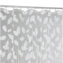 Harvest Leaf Shower Curtain White/Clear - Moda At Home -Baxton Studio Store GUEST 578906db 24bb 4c21 9d8b 24d19ee27507