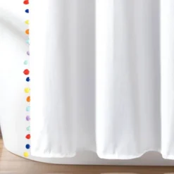 72"x72" Kids' Pom Pom Shower Curtain - Lush Décor -Baxton Studio Store GUEST 57bca612 2c01 45a3 b629 76abaf9ab106