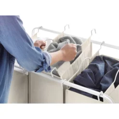 Whitmor Retro Triple Laundry Sorter White 11 Whitmor Retro Triple Laundry Sorter White -Baxton Studio Store GUEST 5882fef0 07cd 4fc4 a2c8 931a00c0710b